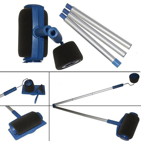 7pc/Set Multifunctional Paint Roller Corner Brush Handle Tools Wall Painting Roll DIY Household Easy to Operate Painting Brushes