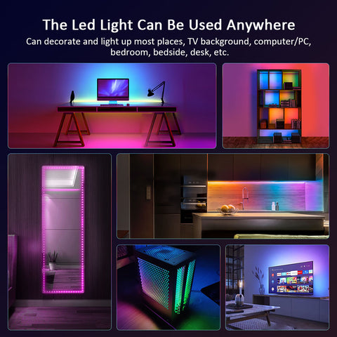 ColorRGB,5V USB powered  Led Strip light