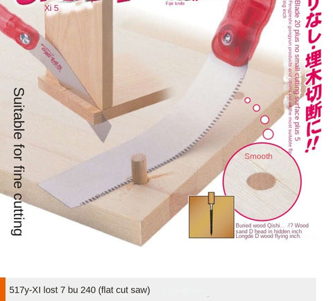 Japanese Okada Saw Z Brand Flat Cut Saw Carpenter's Wood Sa Saw Handmade Tenon Saw Carpenter's Wood Sa Hand Sawing Garden Saw