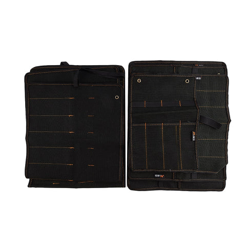 6 Size Chisel Carrying Case Canvas Pocket Tool Roll Holder Wrench Pouch 4 Pockets Organizer For Knife Hammers Gouges Carpenter