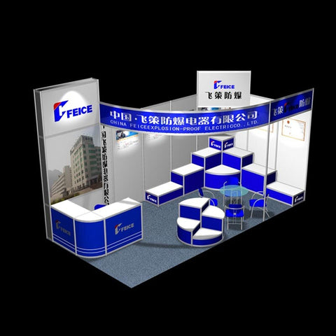 Customized Exhibition Trade Show Booth 10x10ft
