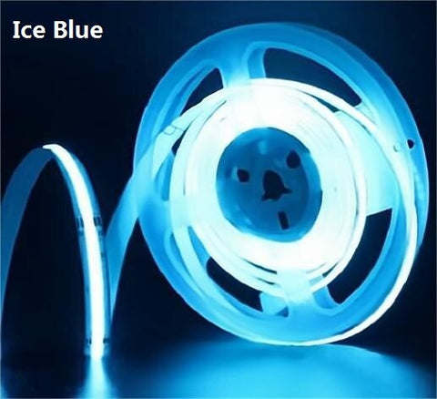 No Dark Spot, RA90 High Brightness/Density 5V/5m 12V/5m 24V/10m 220V/100m Waterproof COB LED Strip Light Flexible Light Belt