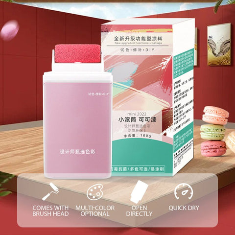 Small Roller Brush For Wall Paint Latex Paint Net Taste Environmental Protection Graffiti Paint Small Roller Paint Wall Paint