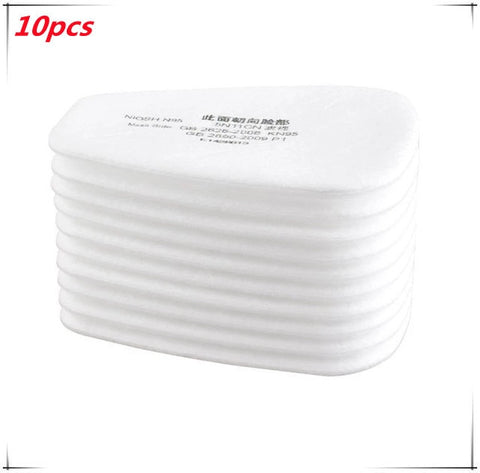 6800 Dust/Gas Mask With Filters Cottons Full Face Respirator For Spray Paint Coating Chemical Industry Welding Anti-Fog Reusable