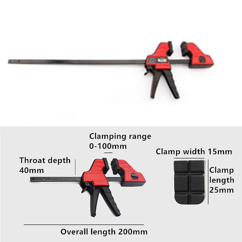 4 Inch Heavy Duty F Clamp Clip Work Bar Clamps Carpenter Ratchet Release Woodworking Reverse Clamping Quick Grip F Clamps