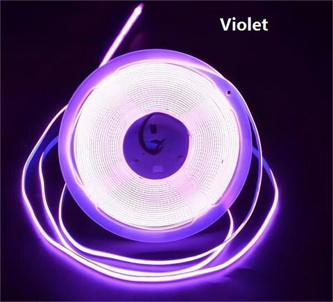No Dark Spot, RA90 High Brightness/Density 5V/5m 12V/5m 24V/10m 220V/100m Waterproof COB LED Strip Light Flexible Light Belt