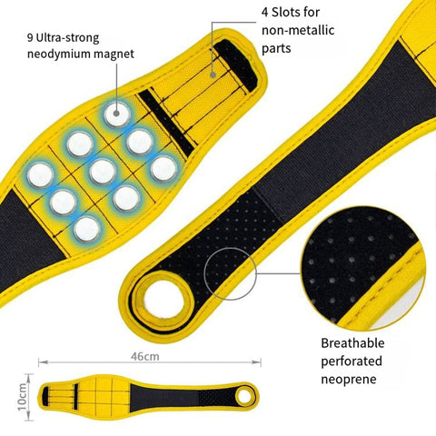 New Strong Magnetic Wristband Portable Tool Bag For Screw Nail Nut Bolt Drill Bit Repair Kit Organizer carpenter tools tool belt
