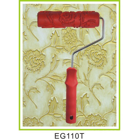 Decorative Paint Roller Pattern Embossed Texture Painting Tools for Wall Rubber Airless Pintura Machine Household Brush EG321T