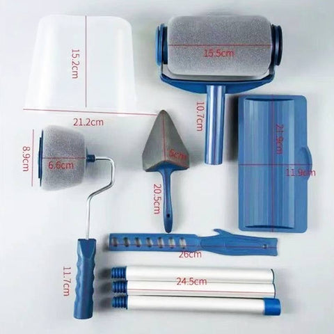 Adjustable Wall Decorative Paint Roller Filling Paint Tyle Paint Rollers Paint One Wall A Time Portable Latex Paint Roller Brush