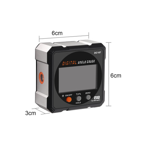 Four Side Magnets Electronic Protractor With Two- Sided laser Digital Angle Finder Level Laser Digital Protractor Inclinometer