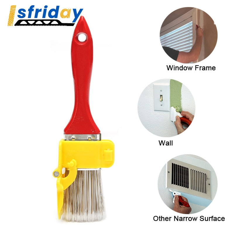 1pcs Latex Paint Trimming Color Separator Interior Wall Roof Painting Brush Edger Angle Closing Edge Imitation Wool Roller Brush