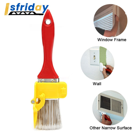 1pcs Latex Paint Trimming Color Separator Interior Wall Roof Painting Brush Edger Angle Closing Edge Imitation Wool Roller Brush