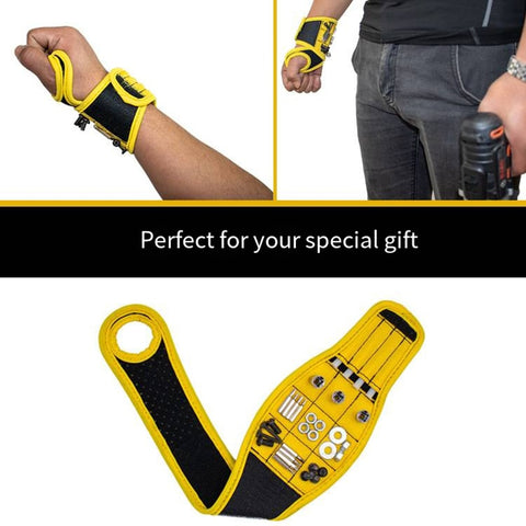 New Strong Magnetic Wristband Portable Tool Bag For Screw Nail Nut Bolt Drill Bit Repair Kit Organizer carpenter tools tool belt