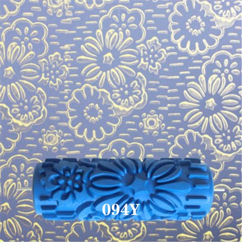 Roller And Patterned Paint Machine Wall Tools 5" Rubber Roller Brush Tool Set 3D Pattern Wallpaper Room Decor Painting Machine