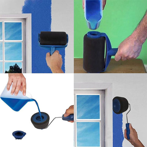 Adjustable Wall Decorative Paint Roller Filling Paint Tyle Paint Rollers Paint One Wall A Time Portable Latex Paint Roller Brush