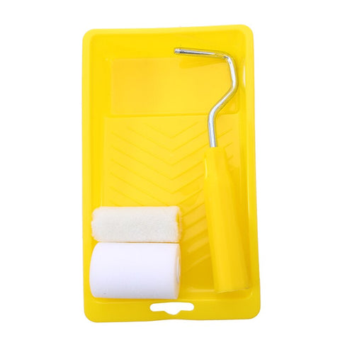 Mini Foam Paint Roller Painting Decorating Kit 2 Inch Small Paint Roller Tray Set for Wall Painting Repair Brush