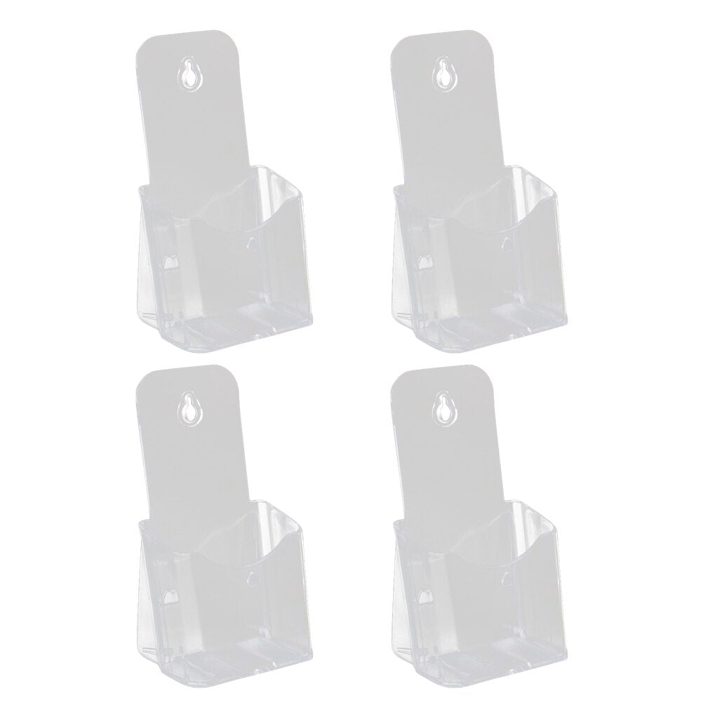 Holder Brochure Acrylic Display Stand Flyer Wall Pamphletbook Trifold Document Leaflets Literature Businessdesk Comic Clear