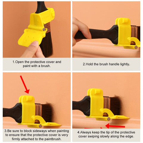 1Set Profesional Edger Paint Brush Edger Brush Tool Multifunctional for Home Wall Room Detai
