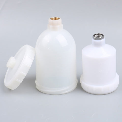 600ml Plastic Spray Paint Pot Sprayer Cup Air Gravity Feed Fastmover Thread Connector For Spray Gun Tools