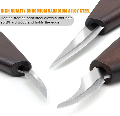 Wood Carving Tools Set  Knife Kit with Carving Detail Knife Whittling Knife Woodworking Kit for Beginner and Carpenter Experts