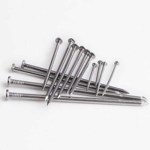 304 Stainless Steel Nail Cement Nail Steel Nail Carpenter Round Nail Cement Wall Nail Lengthened Small Nail Concrete Nail 10pcs