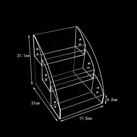 Acrylic Book Display Stand For A5 Ledger Display Rack Ladder Supermarket Stationery Store Book Notebook Display Magazine Holder