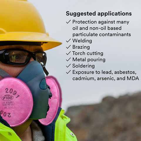 Lots of Painting Spray Industry 2091/2097 Particulate filter P100 for 3M 6800 7502 6200 Series Respirator Dust Mask