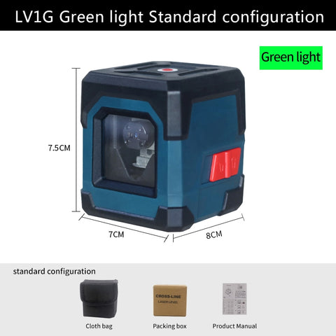 HANMATEK LV1 Laser Level Cross Line Laser with Measuring Range 50ft, Self-Leveling Vertical and Horizontal Line