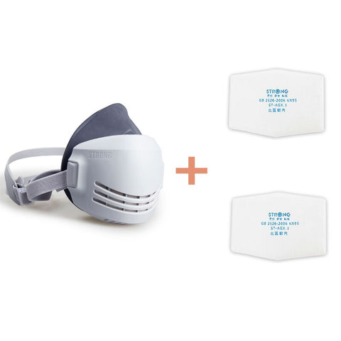 Dust Mask +20pcs Filter Cotton Respirator Half Face Dust-proof Mask Anti Industrial Construction Dust Haze Fog Safety Gas mask