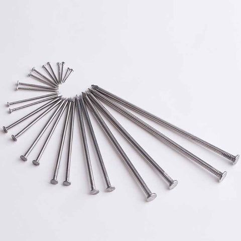 304 Stainless Steel Nail Cement Nail Steel Nail Carpenter Round Nail Cement Wall Nail Lengthened Small Nail Concrete Nail 10pcs