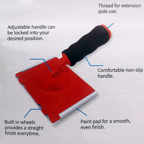 Pro Latex Paint Trimmer Edger Brush With Handle Wall Ceiling Corner Painting Brush Colour Separation Tool