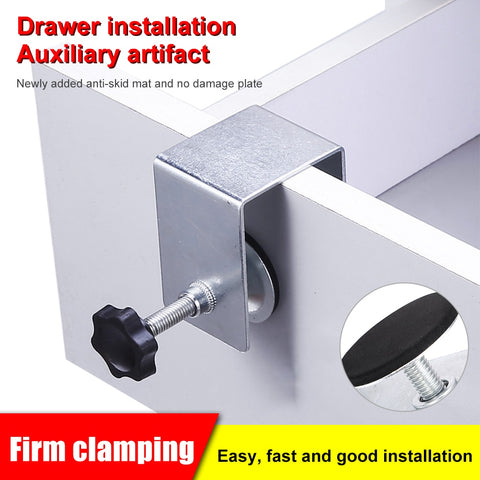 Drawer Front Installation Clamps Drawer Panel Clips Tools Woodworking Jig Cabinet Tool Furniture Carpenter Stainless Steel