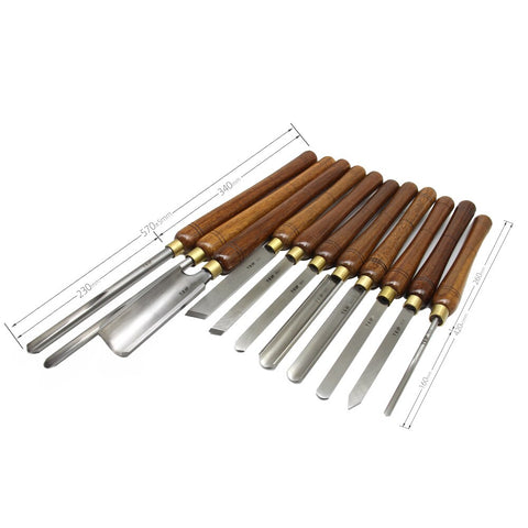 HSS Woodturning Gouges for Wood Lathe Wooden Turning Tools Carving Chisels Woodworking Accessories with Walnut Handle
