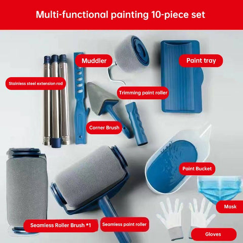 Adjustable Wall Decorative Paint Roller Filling Paint Tyle Paint Rollers Paint One Wall A Time Portable Latex Paint Roller Brush