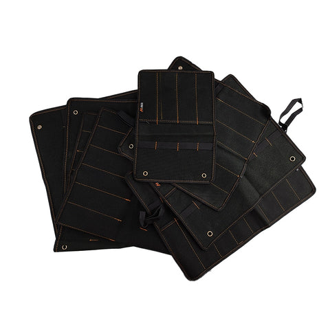 6 Size Chisel Carrying Case Canvas Pocket Tool Roll Holder Wrench Pouch 4 Pockets Organizer For Knife Hammers Gouges Carpenter