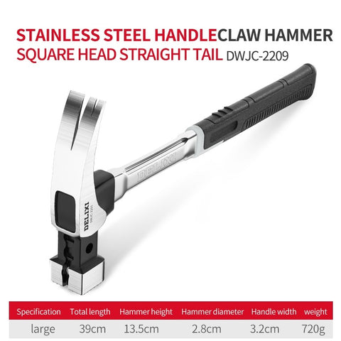 Multifunction Non-slip Shockproof Steel Hammer Hand Tool Magnetic Claw Hammer for Woodworking Automatic Nail Suction Hammer
