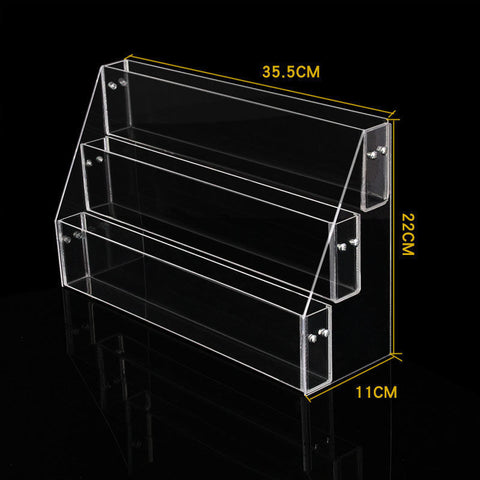 2-6 Tier Acrylic Book Display Stand Desk Bookshelf Surface Storage Rack Newspaper Holder Magazine Rack Finishing Display Shelf