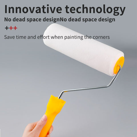 Paint Brush Wall Tool Paint Brush Latex Paint Roller Brush Telescopic Rod Extension Paint Roller Brush Tray Set