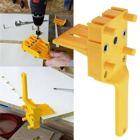Woodworking Tool Handheld Drill Guide Hole Saw Tools Drill Bits Drilling Locator Straight Hole Locator Carpenter Corner Clamp