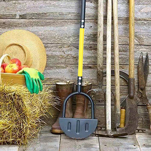 Serrated Edger Lawn Tool Half Moon Edger Handheld Saw-Tooth Garden Edger With Steel Blade Long Handle Grass Saw Cutter For Court