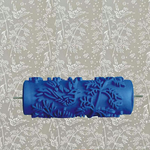 DIY Wall Decoration Tools - 5 Inch Handle Grip Applicator Plus 5" Wall Pattern Painting Roller Painting Tools  Wall Paint 002Y