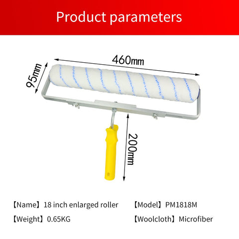 18inch Paint Roller Brush For Wall Decorative 6MM/9MM Short-Middle-Long Plush Painting Handle Tool