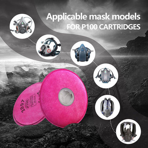 Lots of Painting Spray Industry 2091/2097 Particulate filter P100 for 3M 6800 7502 6200 Series Respirator Dust Mask