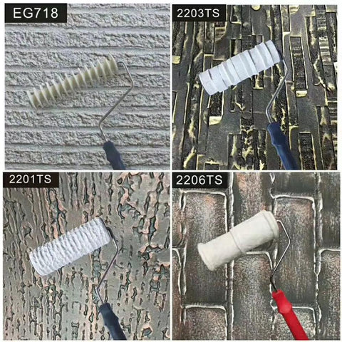 Decorative Paint Roller Patterned Painting Tool for Wall  Rubber Protection Stamp Polyurethane Textured Paint Pottery Wheel 2203