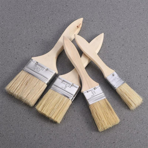 5PCS Paint Brushes with Wooden Handle Paint Brush for Wall And Furniture Paint Paint Brushes Easy To Clean Wooden Cleaning Brush