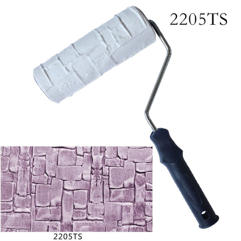 Decorative Paint Roller Patterned Painting Tool for Wall  Rubber Protection Stamp Polyurethane Textured Paint Pottery Wheel 2203