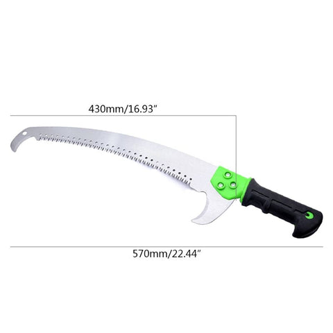 Pull Saw 530 Mm Hand Tool Slender Tenon Woodworking Precision Saw Telescopic Pole Double Hook Saw High Branch Pruning Saw