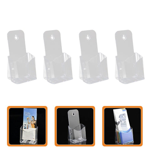 Holder Brochure Acrylic Display Stand Flyer Wall Pamphletbook Trifold Document Leaflets Literature Businessdesk Comic Clear