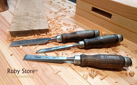 Set of 4pcs Bevel Edge Chisels, Model 8630 or 8631, Narex, Wood Line Profi, Fine Woodworking
