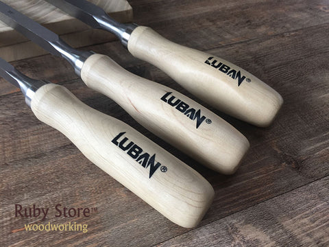Set of 3pcs Qiangsheng Luban Mortising Chisels - Fine Woodworking